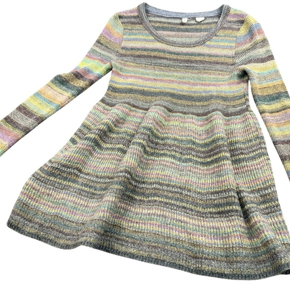 Moth Y2K Fit Space Dye Swing Striped Sweater In Size Small - Picture 4 of 8